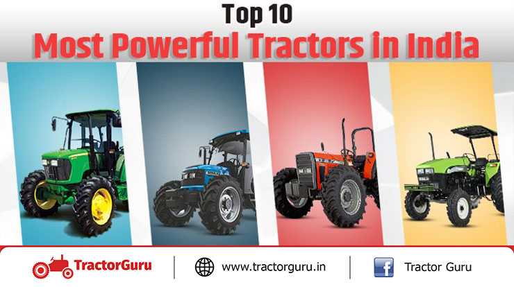 Top 10 Most Powerful Tractors in India - Features and Price