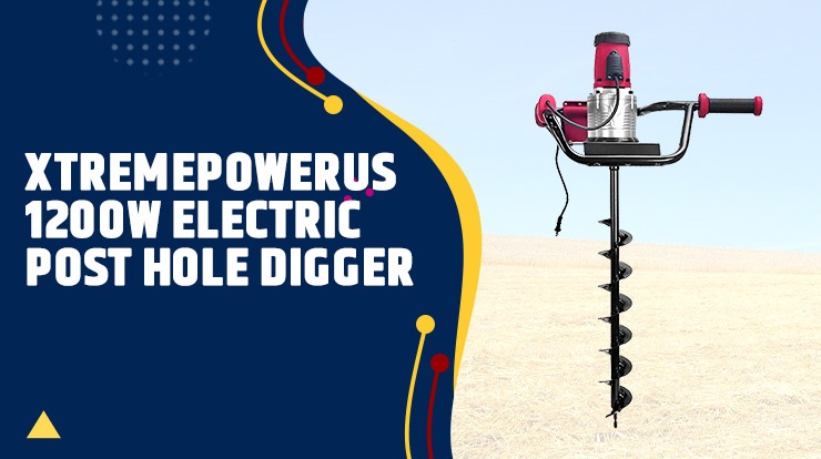 XtremepowerUS 1200W Electric Post Hole Digger