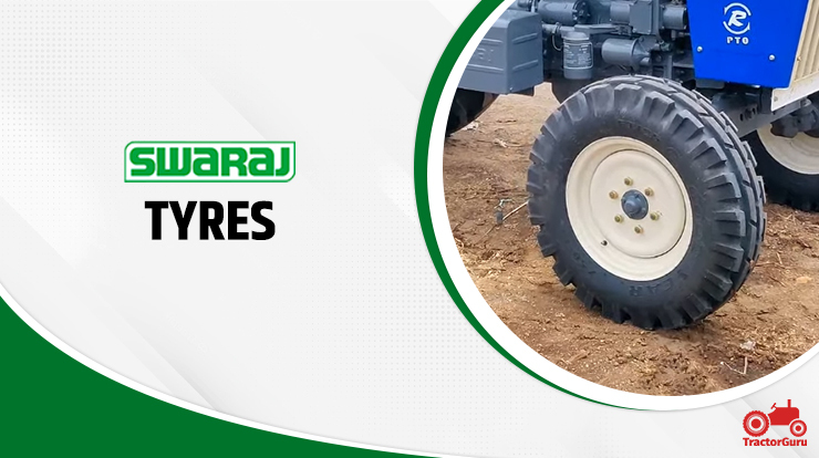 Swaraj 744 Tractor Tyres size 