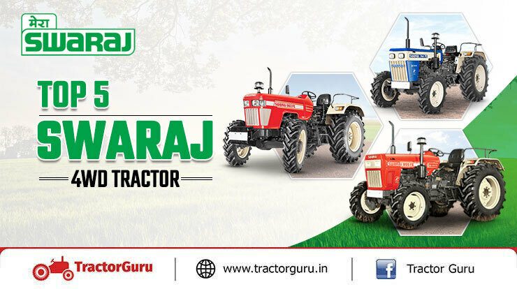 top 5 swaraj 4wd Tractor in India
