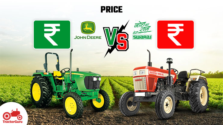 John Deere 5310 Vs Swaraj 855: Price