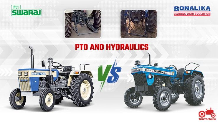 Hydraulics And Tyres Comparison of SONALIKA DI 35 and Swaraj 735 FE