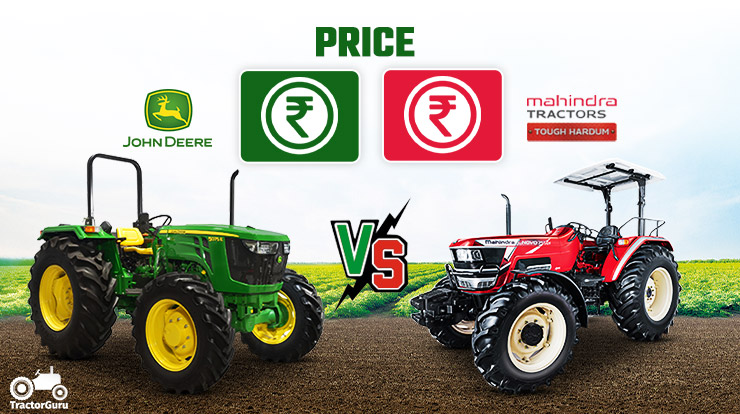 Price Comparison of John Deere 5075E and Mahindra Novo 755 DI