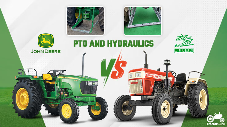 Hydraulics And Tyres Comparison between Swaraj 855 FE or John Deere 5210 