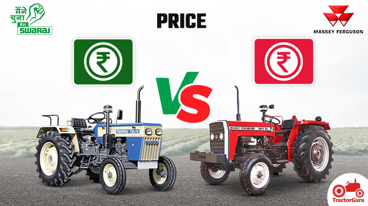 Price: Swaraj 735 FE vs Massey Ferguson 241 DI