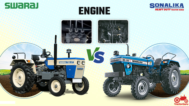 Swaraj 735 or Sonalika DI 35: Engine and Performance