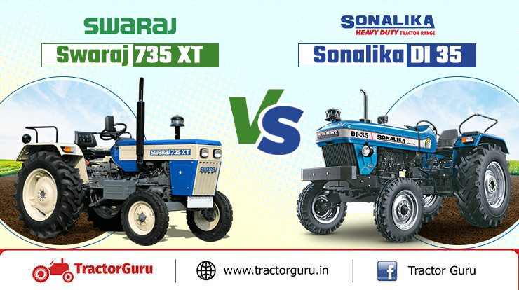 Key Differences between Swaraj 735 XT and Sonalika DI 35 Tractor