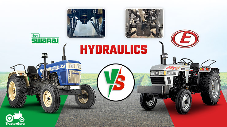 Swaraj 744 XT or Eicher 551: Hydraulics Comparison