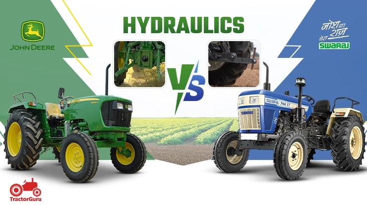 Hydraulics: Swaraj 744 XT and John Deere 5050 D