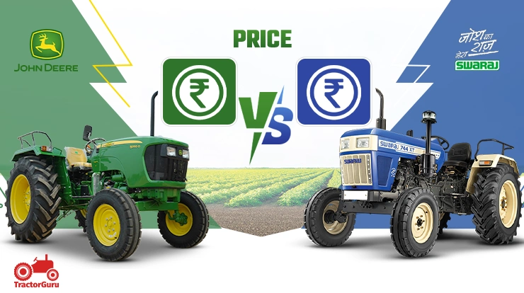 Price: John Deere 5050 D vs Swaraj 744 XT