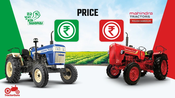 Swaraj 744 FE vs Mahindra 575 DI Price