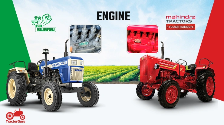 Engine And Performance: Mahindra 575 vs Swaraj 744