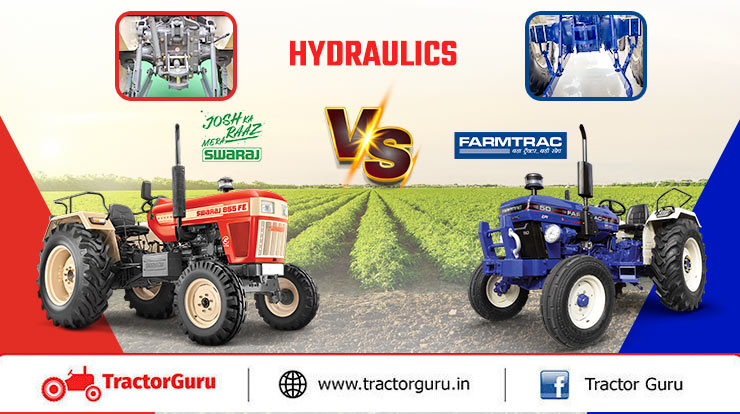 Hydraulics and PTO Power Comparison of Farmtrac 50 Powermaxx vs Swaraj 855 FE