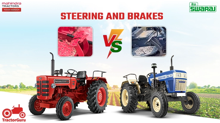 Steering And Brakes of Swaraj 744 and Mahindra 475 di