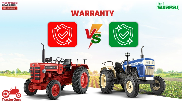 Warranty Period of Swaraj 744 and Mahindra 475 di