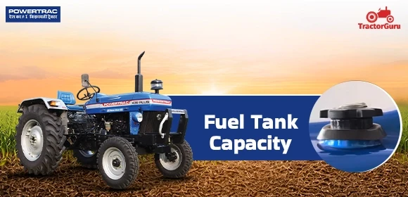 Powertrac 439 Plus - Fuel Tank Capacity