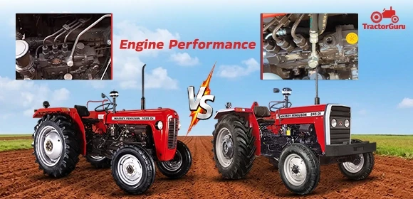 Engine capability of Massey Ferguson 1035 DI & 245 DI