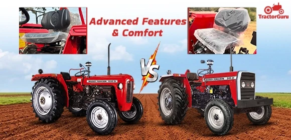 Advanced comfort at Massey Ferguson 1035 DI & 245 DI