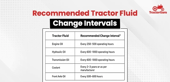 Recommended Tractor Fluid Change Intervals