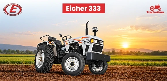 Eicher 333 tractor in a field.