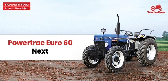 Powertrac Euro 60 Next tractor parked on soil