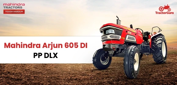 Mahindra Arjun 605 DI PP DLX tractor on soil