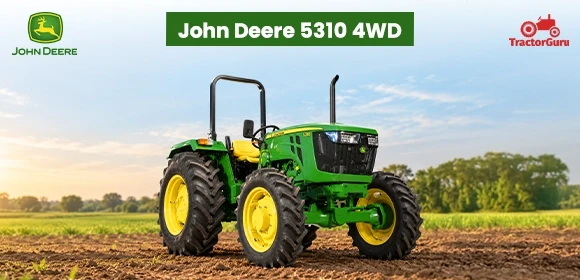 John Deere 5310 4WD tractor on agricultural land