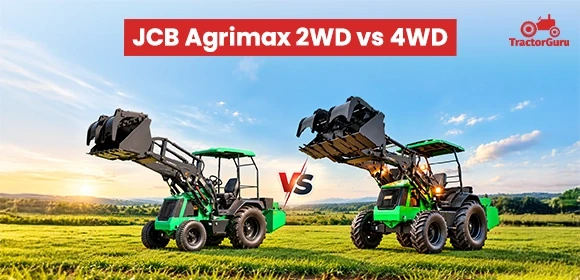 comparison of JCB AgriMax 2WD and 4WD tractor loaders