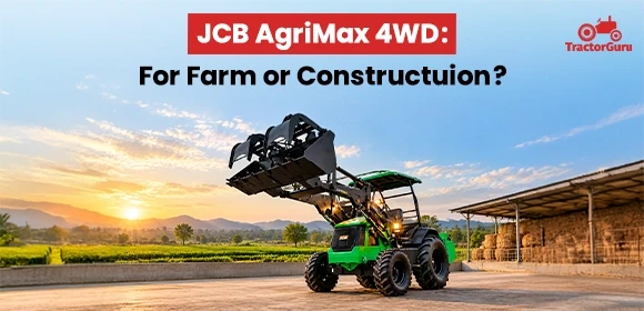 JCB AgriMax 4WD loader tractor parked
