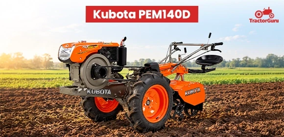 Kubota PEM140D power tiller in a field.