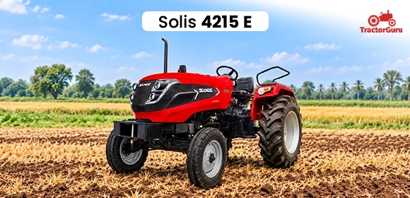 solis 4215 E tractor in field