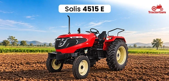 solis 4515 E tractor in field