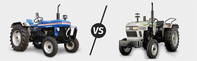 Powertrac 439 Plus vs Eicher 380